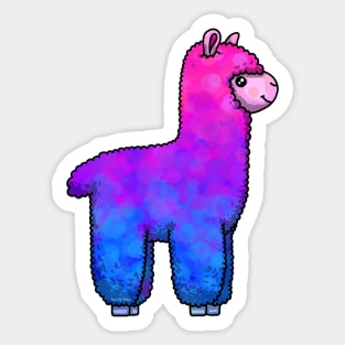 Bi Alpaca Sticker